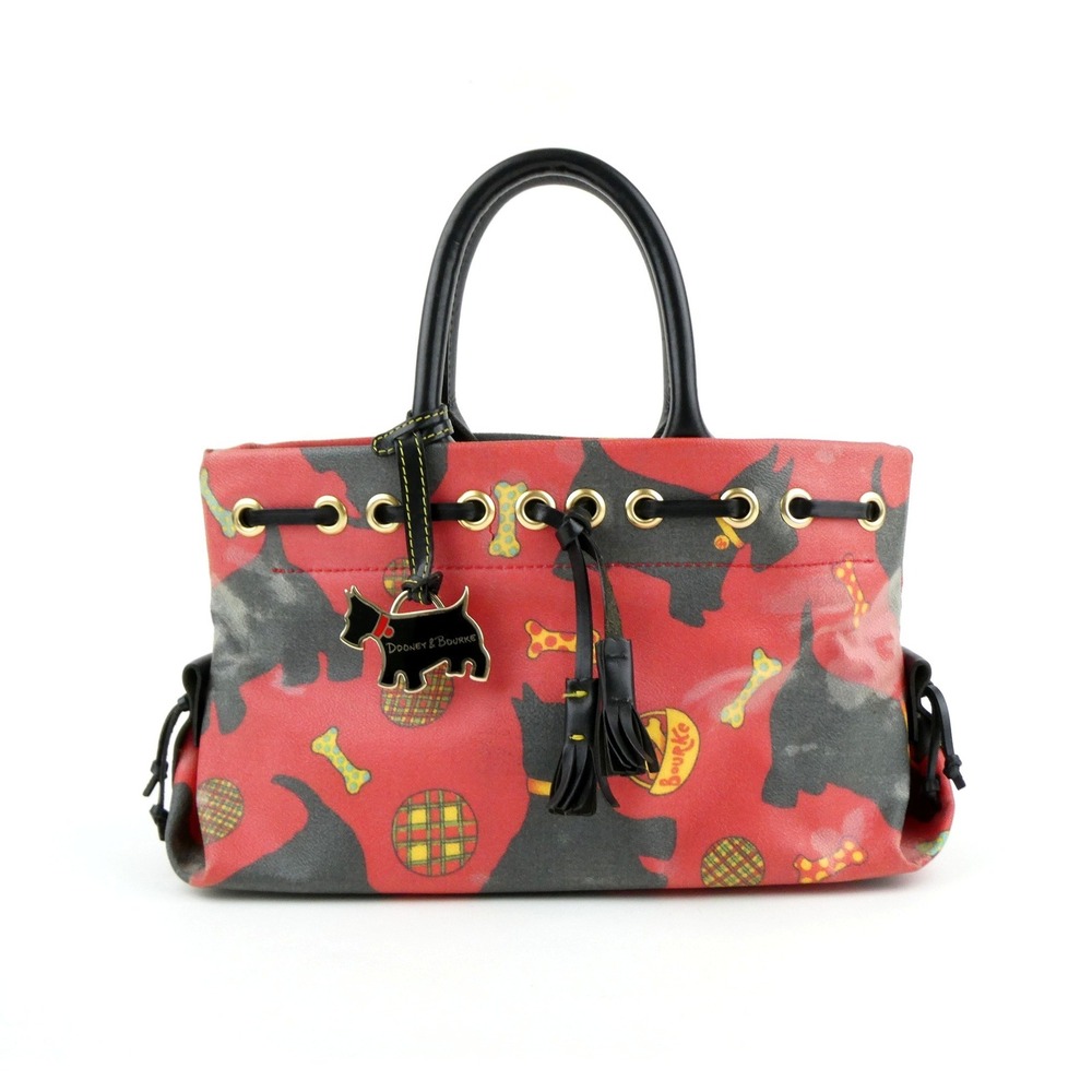 Dooney & Bourke Scottie Dog Red Black Handbag